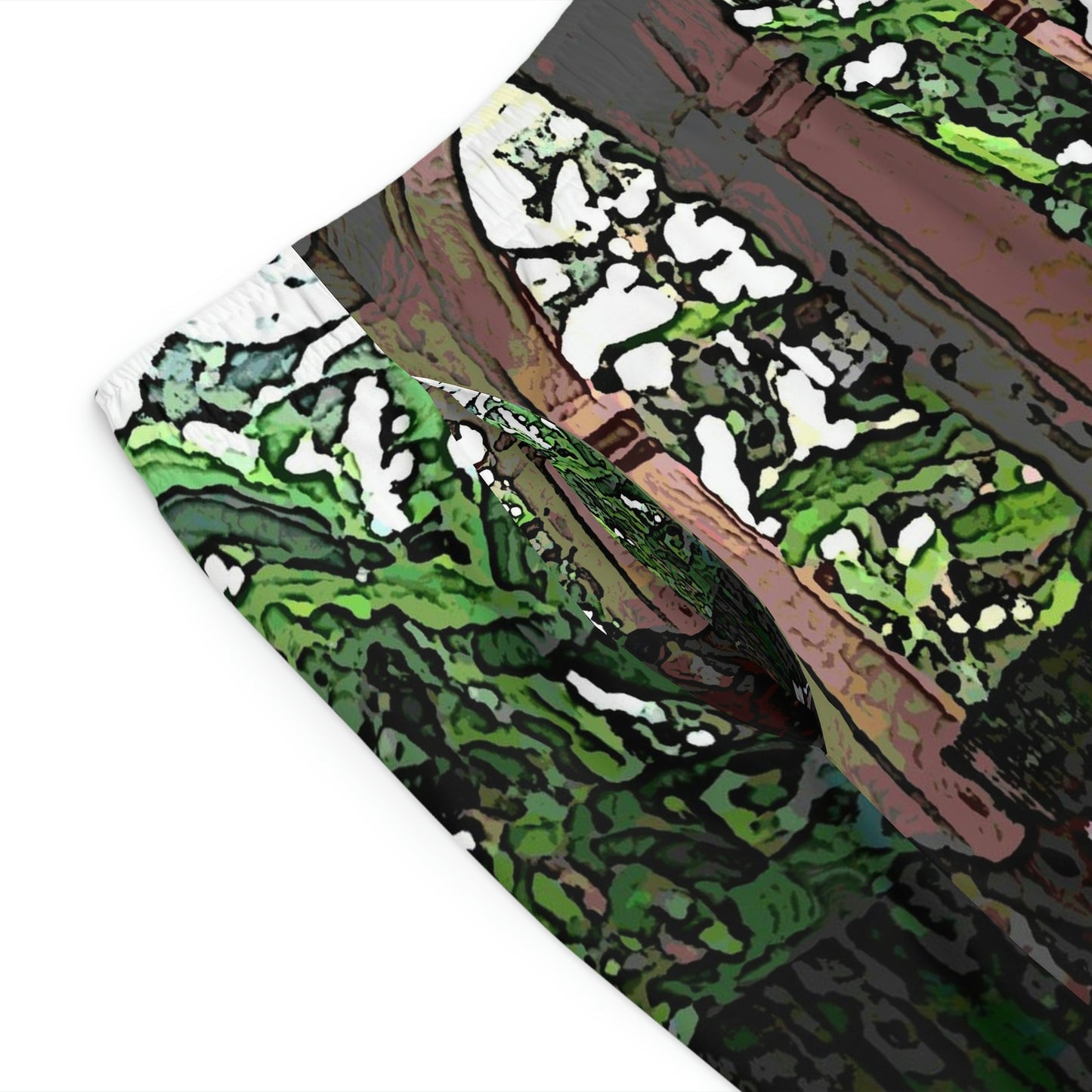 Men's Board Shorts (AOP) ... Lanai & Rocking Chairs At: 'The Pink Palace' ... The Royal Hawai'ian ... Honolulu, HI ... '27Oct2014' ... Original Works ...