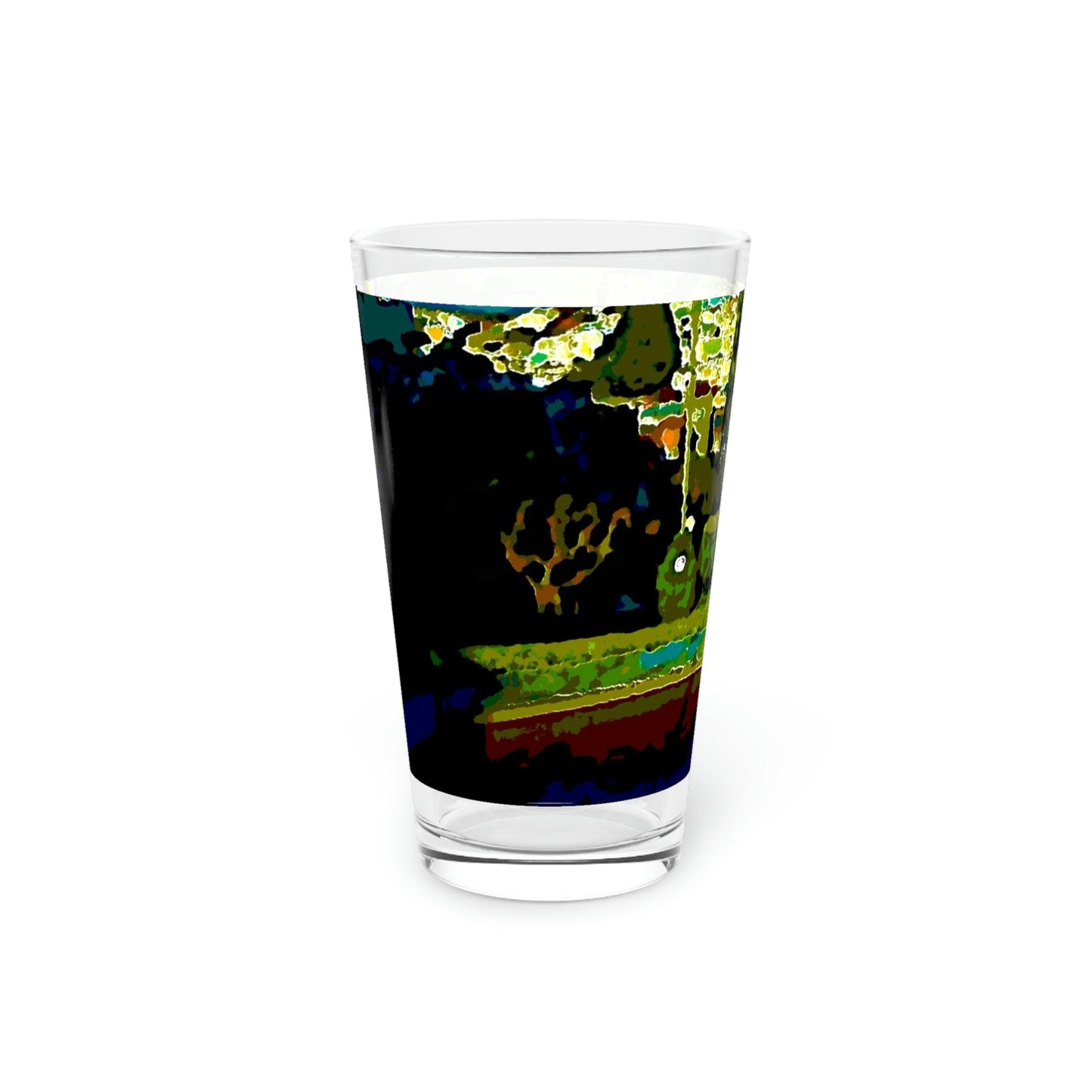 Pint Glass, 16oz ... "Lombard Street San Francisco, CA, USA" ... Family Archives 1970's ... Original Works ...
