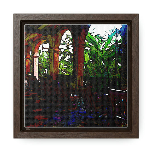 Gallery Canvas Wraps, Square Frame ...  Lanai & Rocking Chairs At: 'The Pink Palace' ... The Royal Hawai'ian ... Honolulu, HI ... '27Oct2014' ... Original Works ...