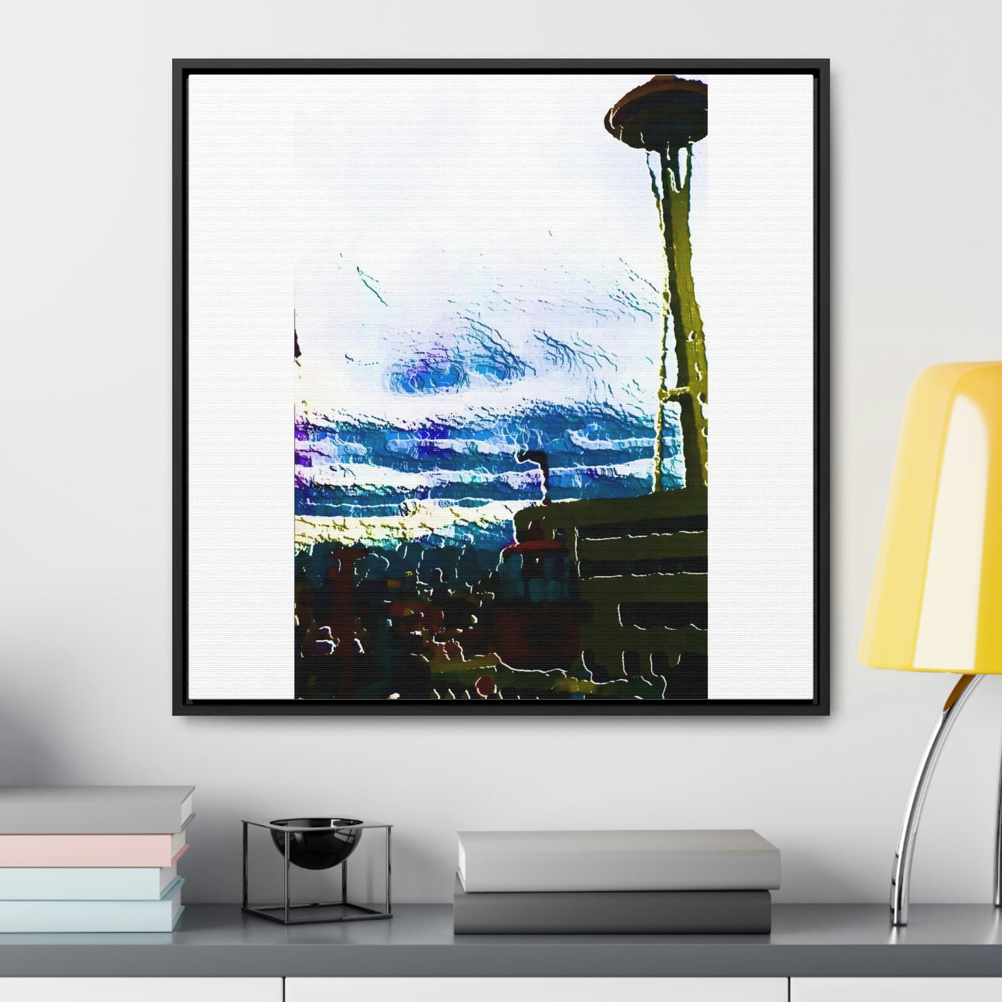 Gallery Canvas Wraps, Square Frame ... Air Tram-Way Gondola & Seattle Space Needle: Seattle World's Fair: 1962 ... Original Works ...