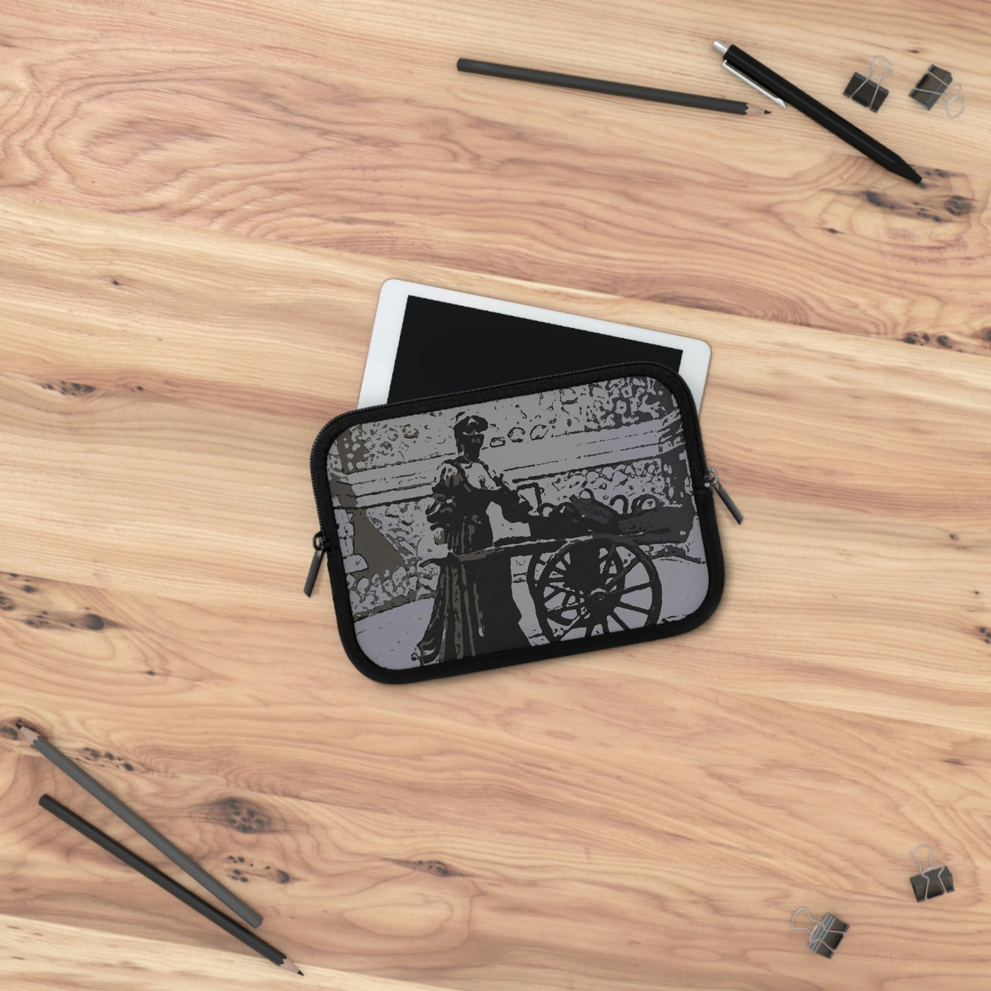 Laptop Sleeve ... Dublin's "Molly Malone Along Grafton Street" ... Cryin' Cockels & Muscles Alive-Alive-Oh ... Circa 2003 ... Original Works ...