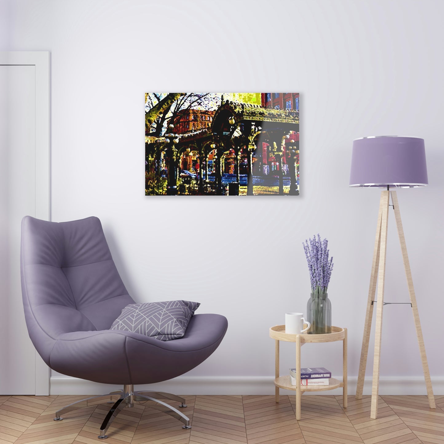 Acrylic Prints .. A Very Fine Place To Meet ... To Catch The Bus ... 'To Find A Friend' .. Just-To-Hangout ... Dr FJHolt Base Photo ... Original Works ...