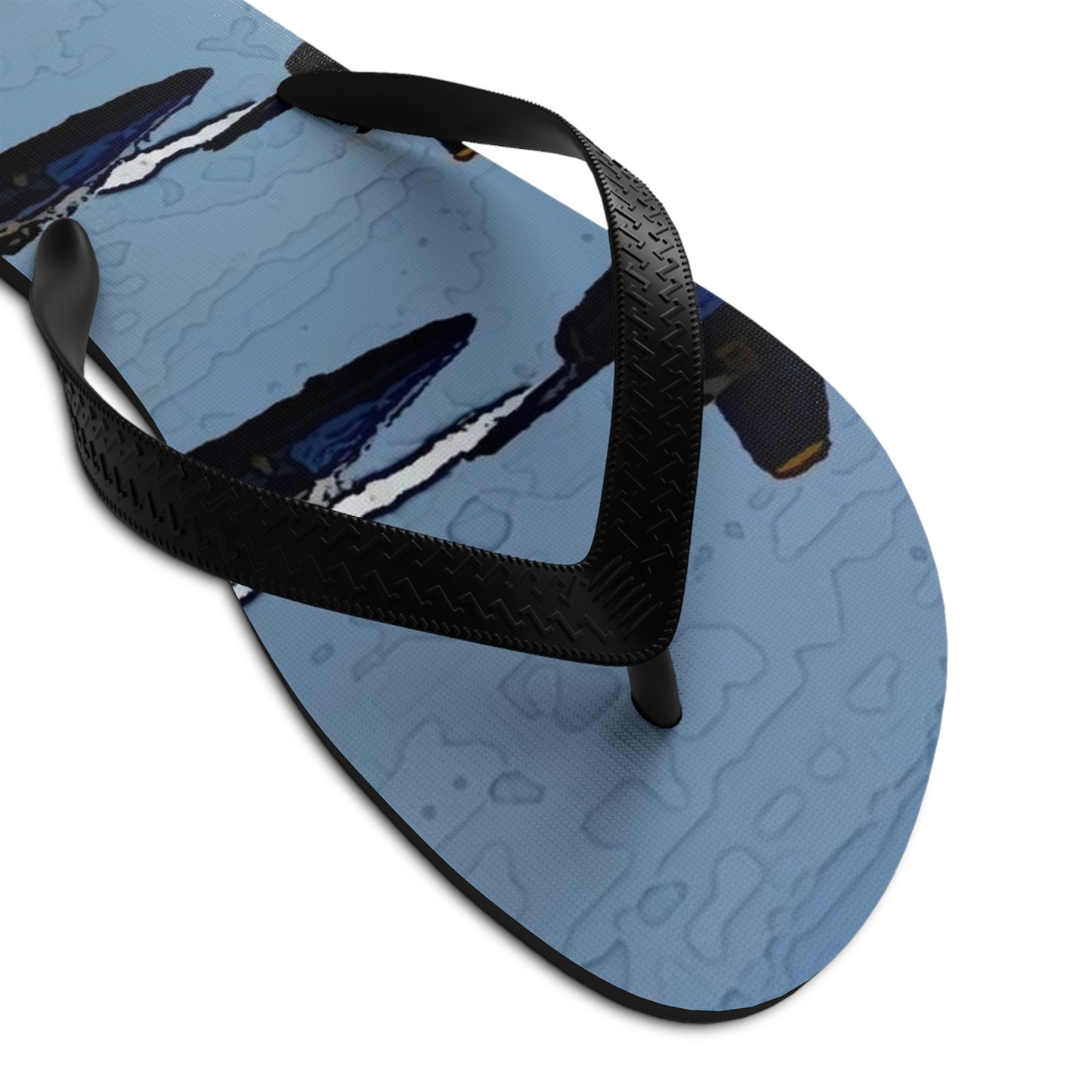 Unisex Flip-Flops ... Seattle Seafair ..."Blue Angels Run Over Lake Washington" ... Circa Mid 1980's ... Dr FJ Holt ... Original Works ...