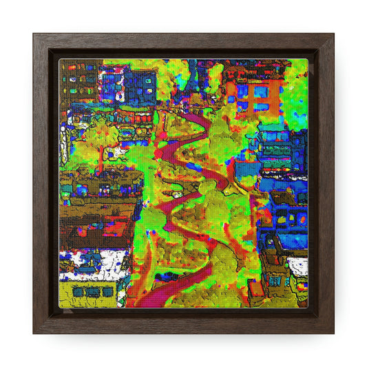 Gallery Canvas Wraps, Square Frame ... A Crazy Street ... 'Eight Winding Curve-Switchbacks' ... "Lombard Street, San Francisco, CA' ... Family Archives: 1970's ... Original Works ...