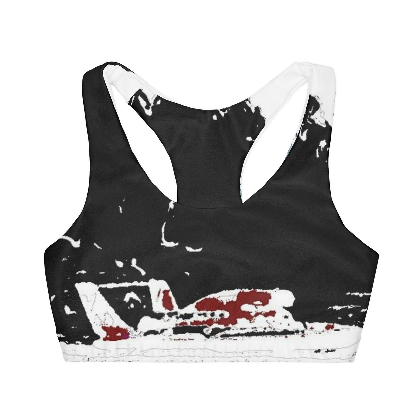 Girls' Double Lined Seamless Sports Bra ...  Seattle Columbia Cup On Lake Washington ... "Dave Wilcox Heads For The Win" ... Associate Gift-Photo ... Original Works ...