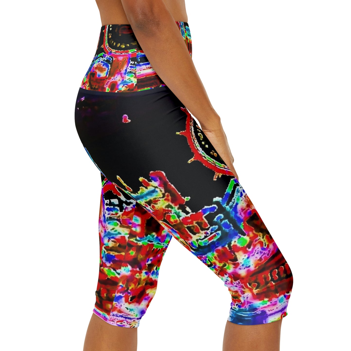 Yoga Capri Leggings ... "No.9 Fishermen's Grotto - Fishermen's Wharf, SF, California" ... Family Archives: 1970's ... Original Works ...