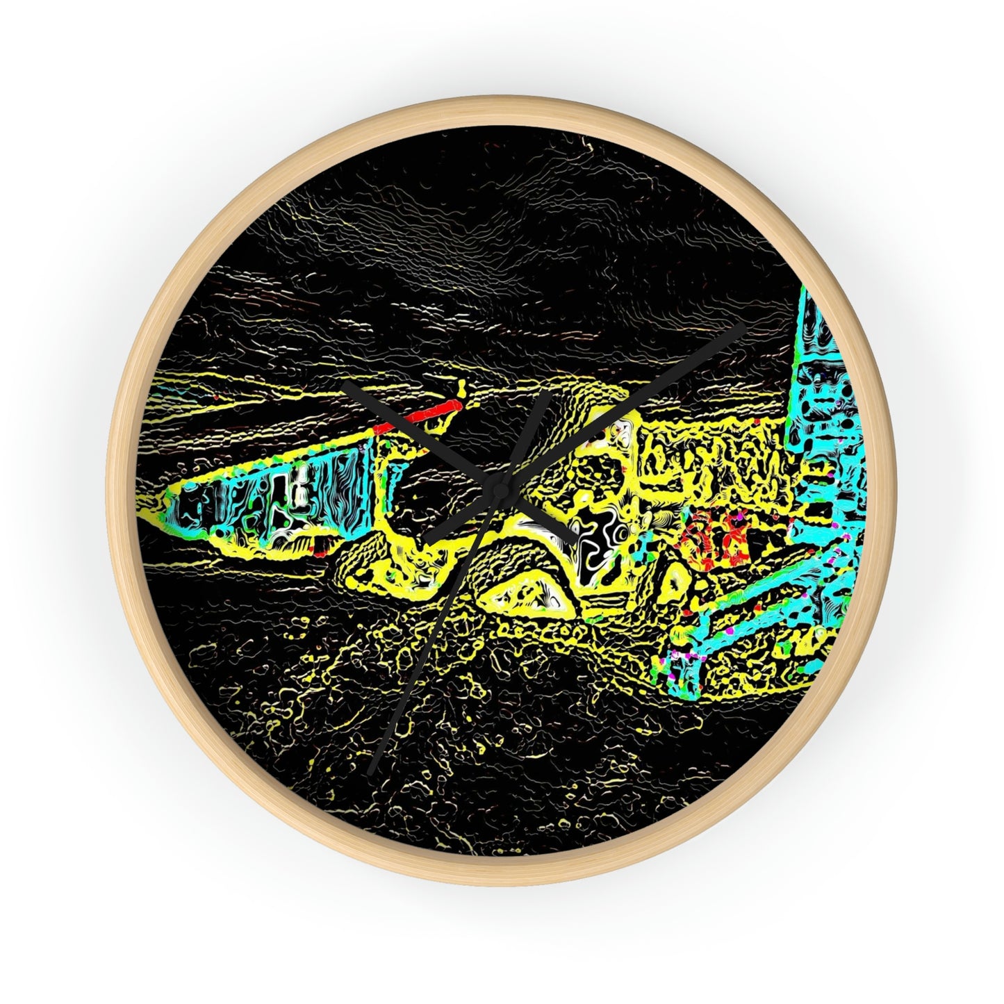 Wall Clock ... "Snow Vehicle In Snow Storm At-Rest" ... Circa 12Mar23 ... Central Idaho ... 18-Hours Rendering Time: Original Works ...