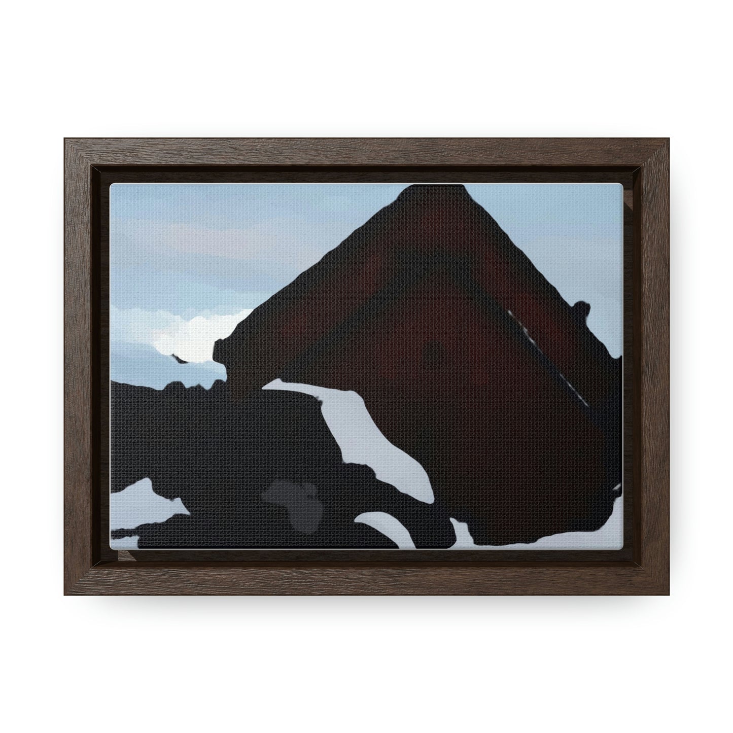 Gallery Canvas Wraps, Horizontal Frame ... After An Intense Snow Storm ... 'Digging Out' ... A Vehicle & Cabin "In The Mountains" ... March 2023 ... Original Works ...