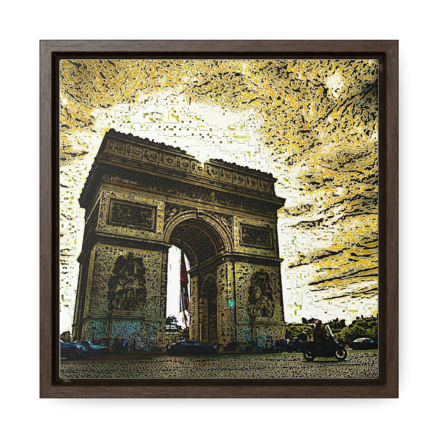 Gallery Canvas Wraps, Square Frame ...  L'Arc de Triomphe ... 'Barbara Joan Bonnell-Holt Photo' ... Circa 1972 ... Oringinal Works ...