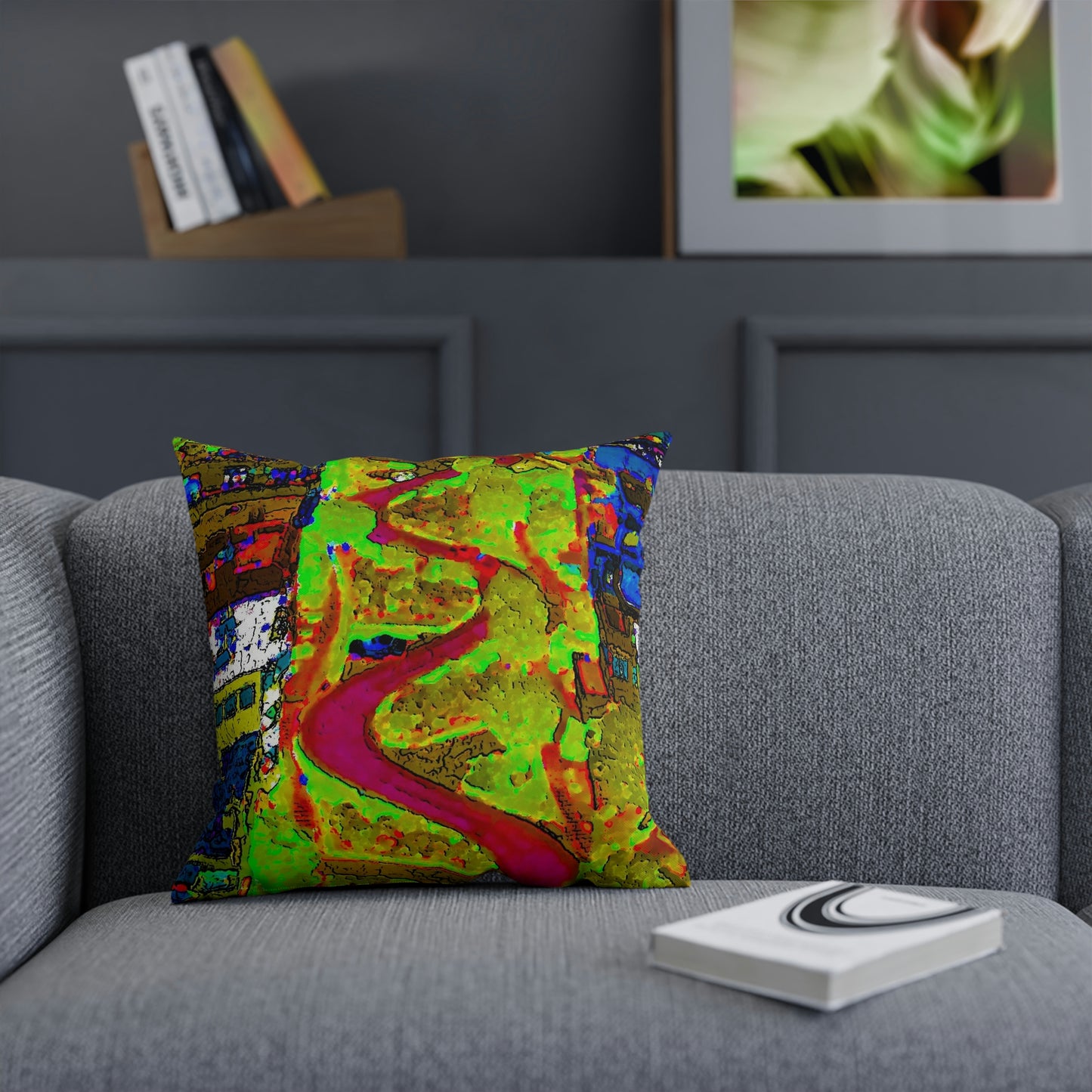 Cushion ... A Crazy Street ... 'Eight Winding Curve-Switchbacks' ... "Lombard Street, San Francisco, CA' ... Family Archives: 1970's ... Original Works ...