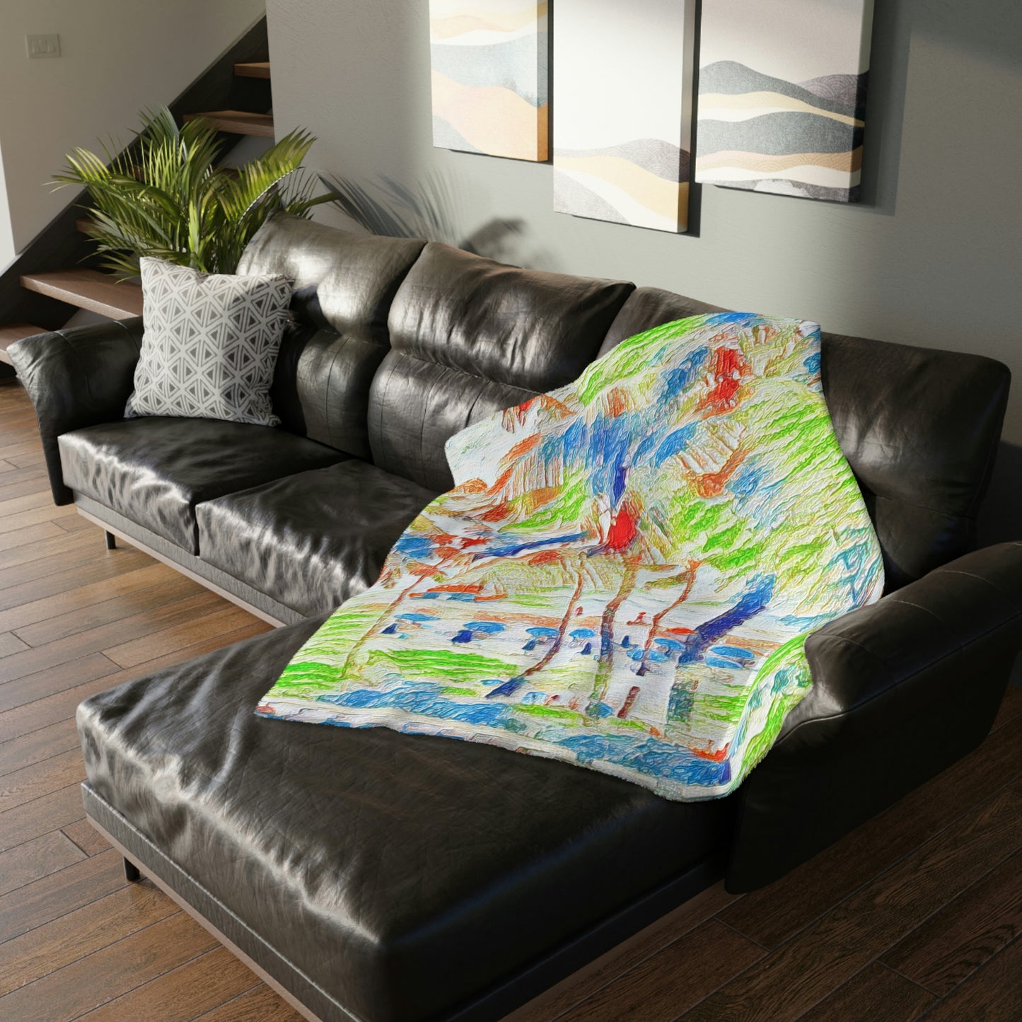 Velveteen Minky Blanket (Two-sided print) ... "The Royal Hawai'ian: Waikiki Beach_Beach" ... Honolulu, HI ... October 2014 (Halloween) ... Original Works ...
