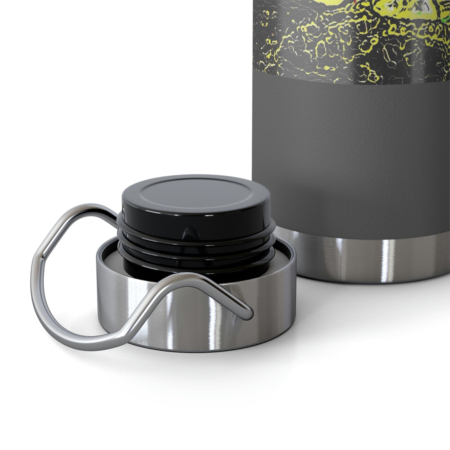 Copper Vacuum Insulated Bottle, 22oz ... "Snow Vehicle In Snow Storm At-Rest" ... Circa 12Mar23 ... Central Idaho ... 18-Hours Rendering Time: Original Works ...