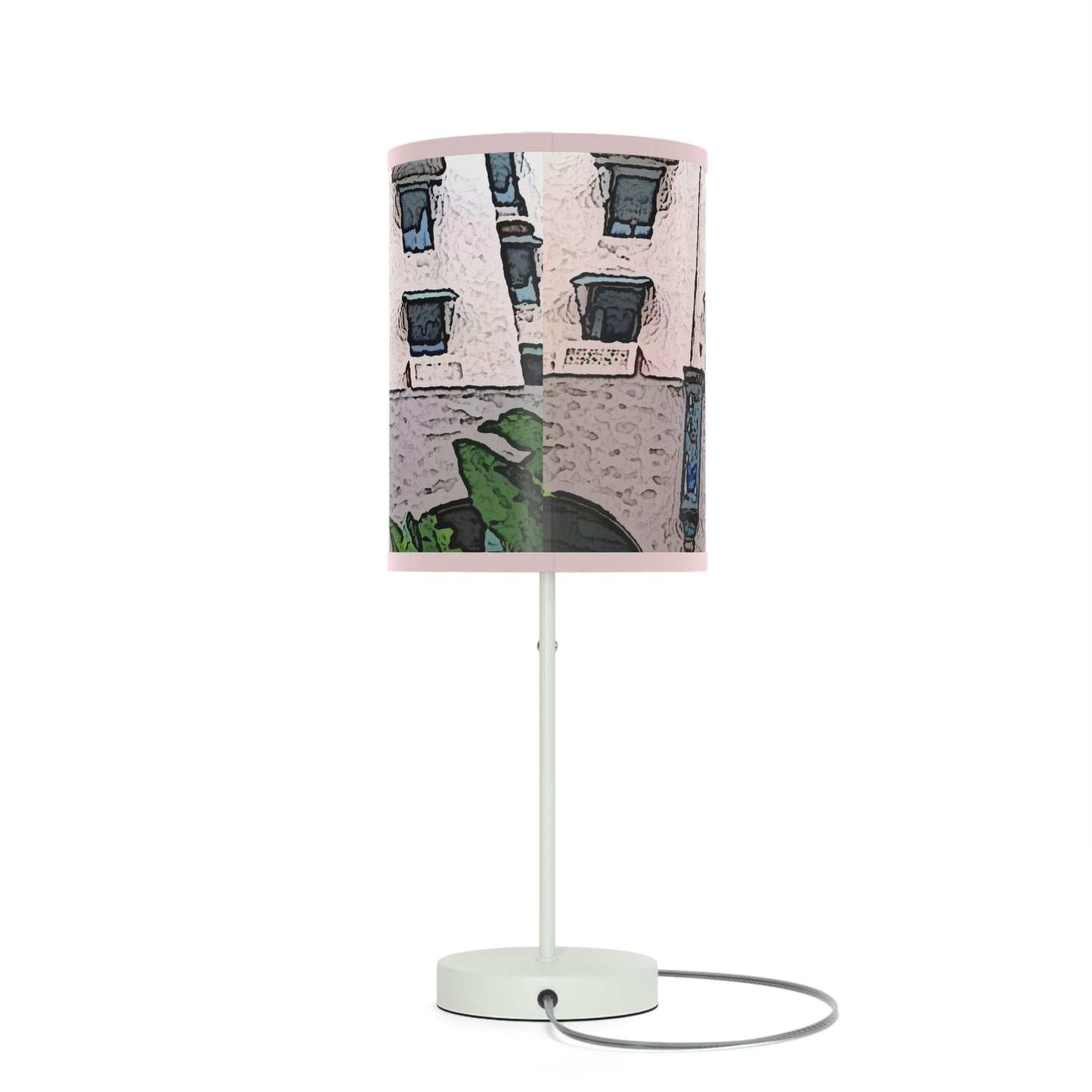 Lamp on a Stand, US|CA plug ...  "La Grande Entree" At: 'The Pink Palace' ... The Royal Hawai'ian ... Honolulu, HI ... '27Oct2014' ... Original Works ...