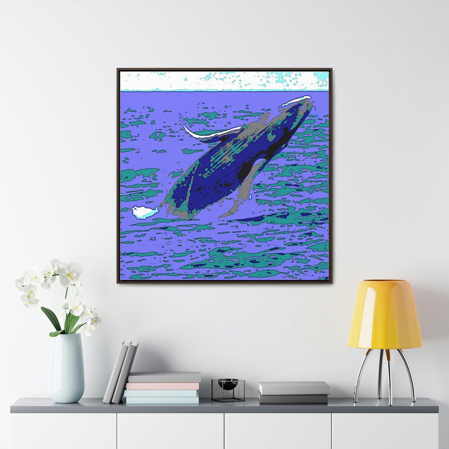 Gallery Canvas Wraps, Square Frame ... Baby Humpback Breaching ... Maui, HI: April 2022 ... "Family Archives: KPH" ... Original Works ...