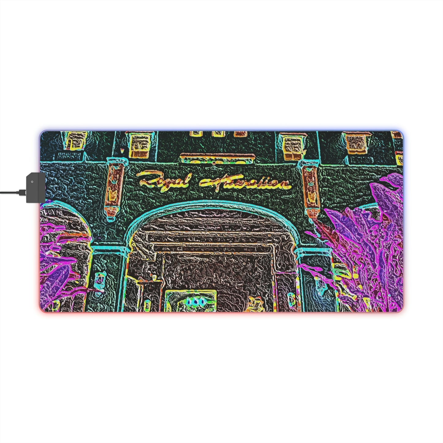 LED Gaming Mouse Pad ... "La Grande Entree" At: 'The Pink Palace' ... The Royal Hawai'ian ... Honolulu, HI ... '27Oct2014' ... Original Works ...