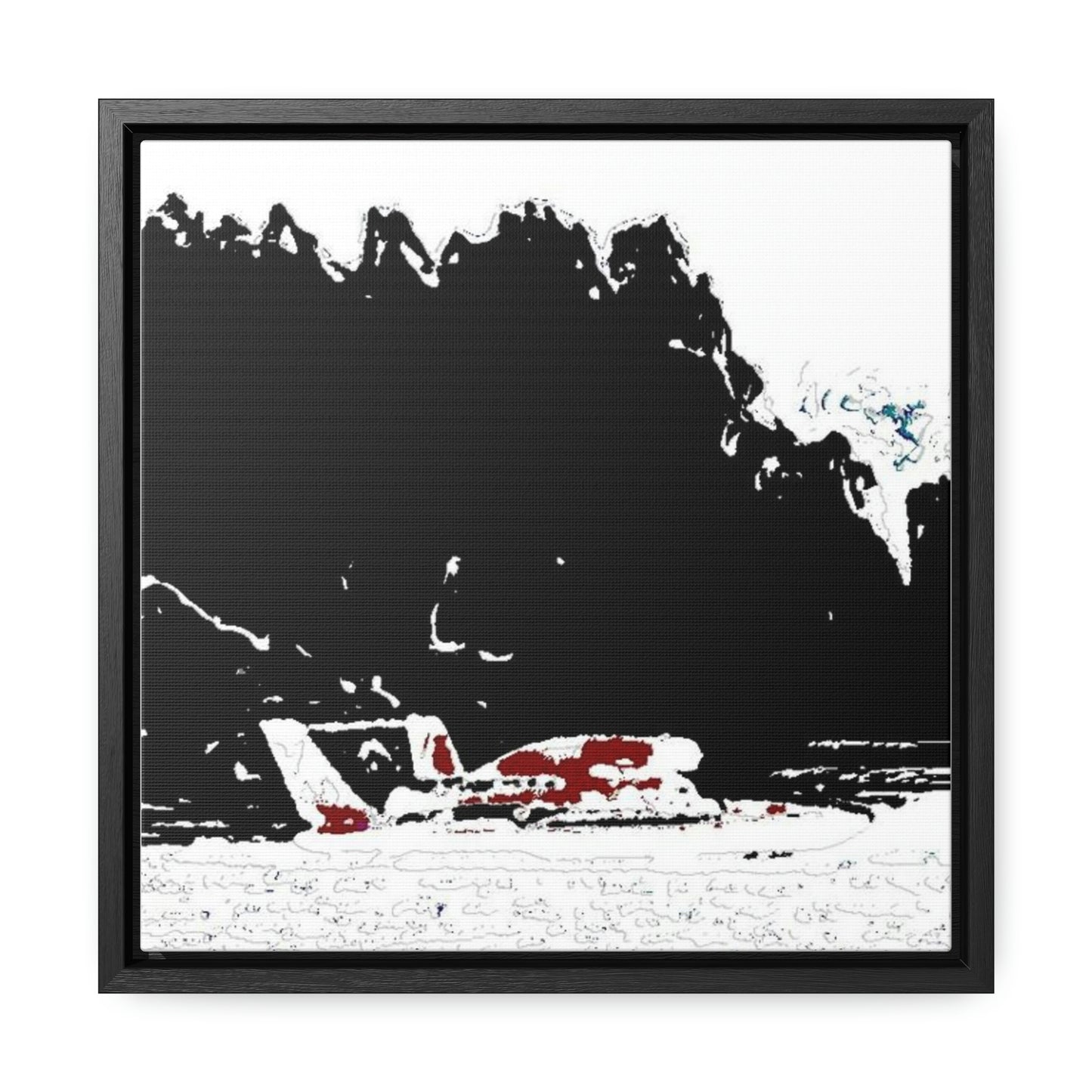 Gallery Canvas Wraps, Square Frame ...  Seattle Columbia Cup On Lake Washington ... "Dave Wilcox Heads For The Win" ... Associate Gift-Photo ... Original Works ...