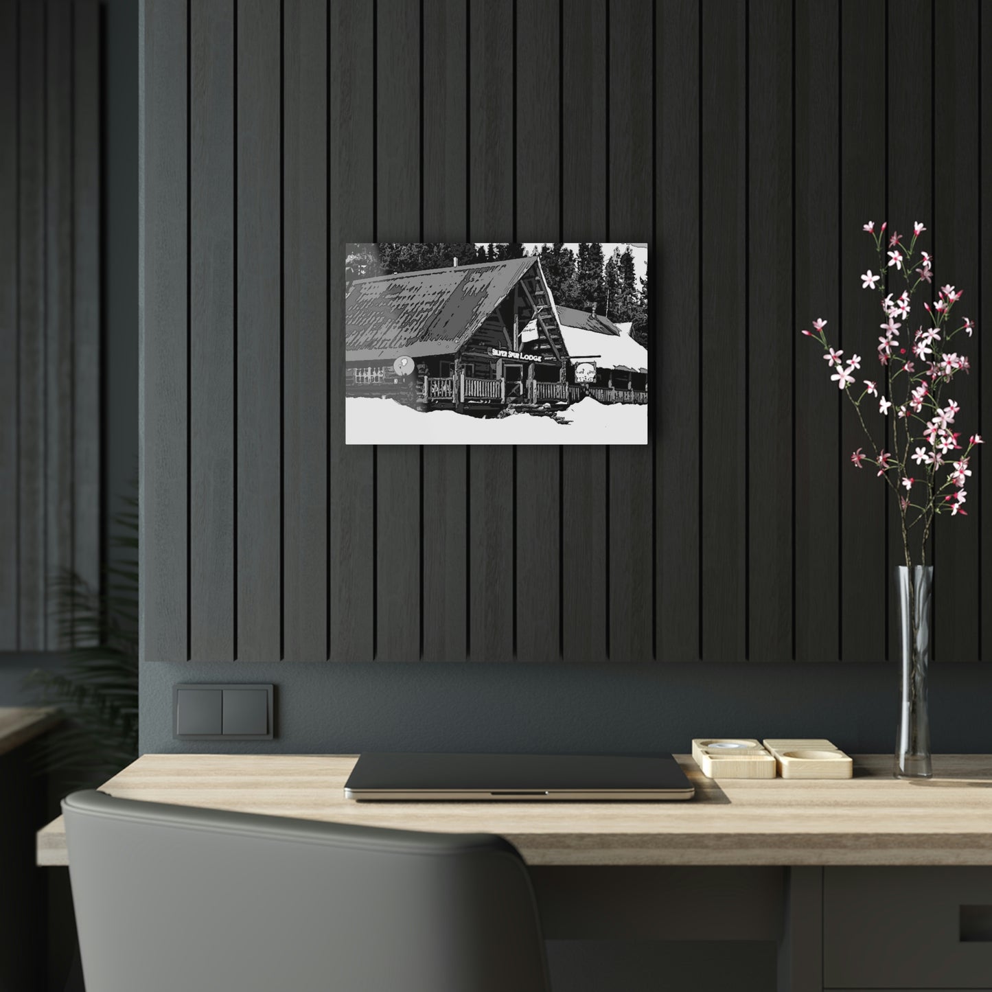 Acrylic Prints ... A Beautiful Lodge & Back-Country Outfitter In A Mountain Town ... 'Dixie, Idaho, November 2022' ... Original Works ...