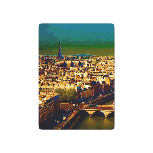 Custom Poker Cards ... Au Paris ... "Along The River Seine" ... Barbara Joan Bonnell-Holt: 1972 ... Original Works ...