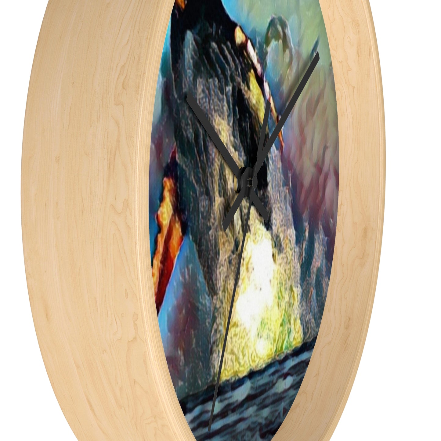 Wall Clock ... An Extraordinary Humpback Breach ... 'With Explosive Energy' ... Family Archives (KPH) ... Circa: 21st Century. Maui, HI ... Original Works ...