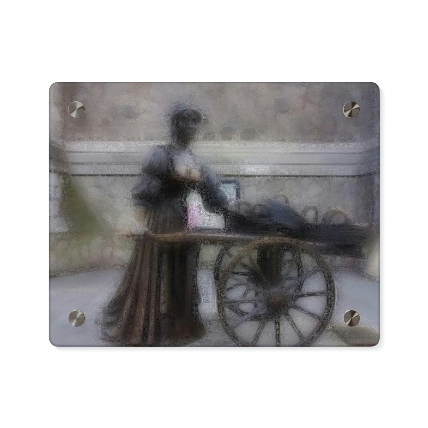 Acrylic Wall Art Panels ... Dublin's "Molly Malone Along Grafton Street" ... Cryin' Cockels & Muscles Alive-Alive-Oh ... Circa 2003 ... Original Works ...