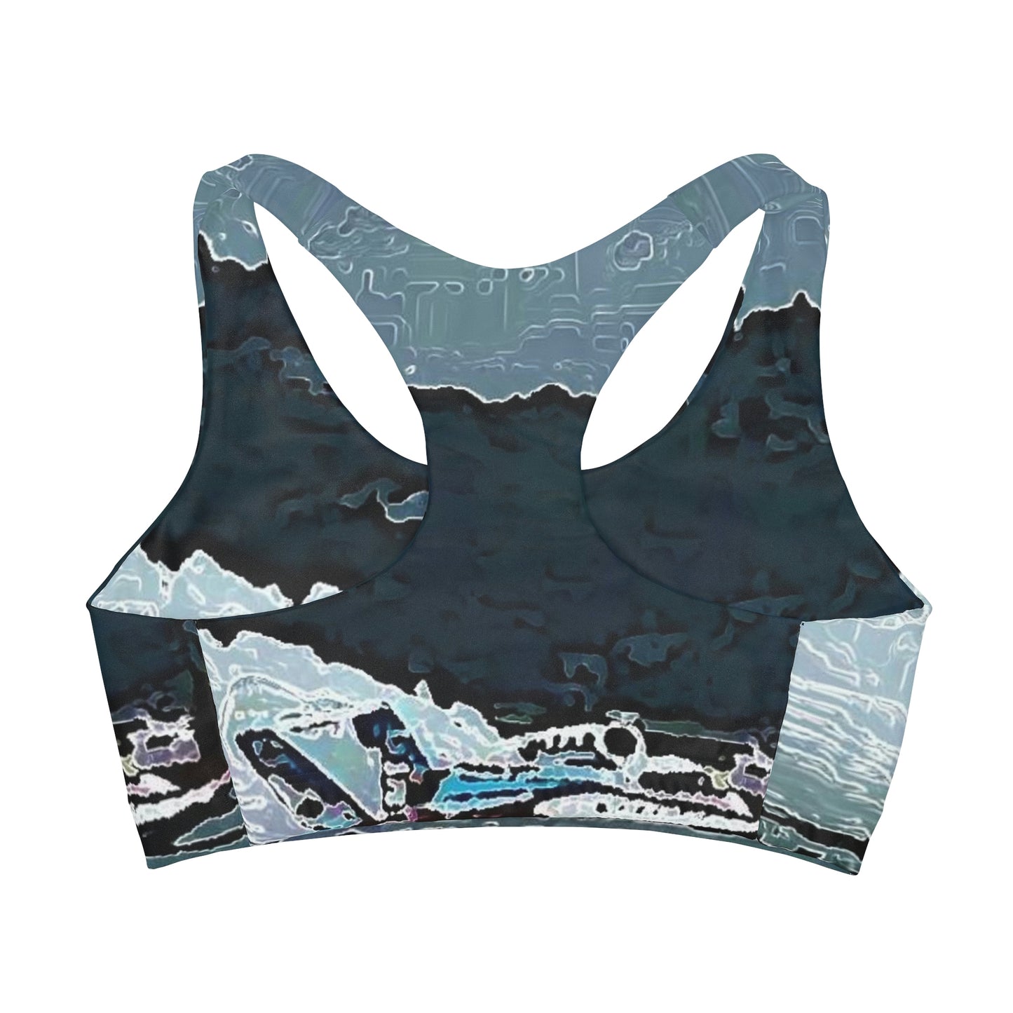 Girls' Double Lined Seamless Sports Bra ... Seattle Columbia Cup On Lake Washington ... "Dave Wilcox Heads For The Win" ... Associate Gift-Photo ... Original Works ...