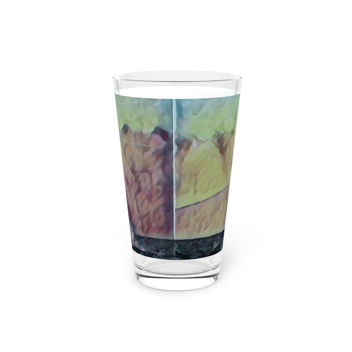 Pint Glass, 16oz ... An Extraordinary Humpback Breach ... 'With Explosive Energy' ... Family Archives (KPH) ... Circa: 21st Century. Maui, HI ... Original Works ...