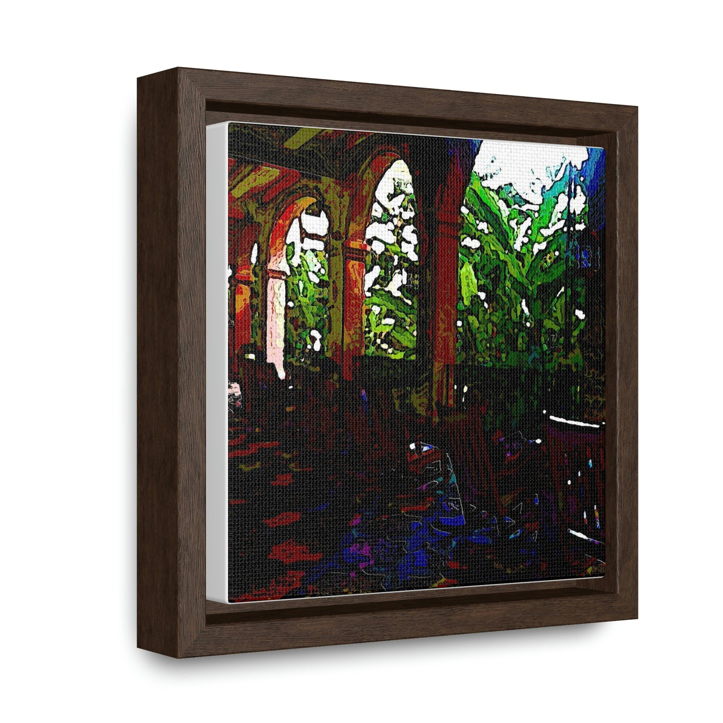 Gallery Canvas Wraps, Square Frame ...  Lanai & Rocking Chairs At: 'The Pink Palace' ... The Royal Hawai'ian ... Honolulu, HI ... '27Oct2014' ... Original Works ...