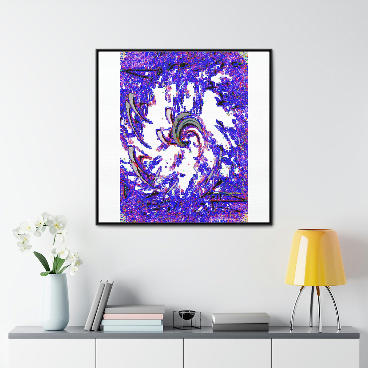 Gallery Canvas Wraps, Square Frame ... "Waning Moon" ... Central Idaho ... October 2022 ... Rendering Time: 22 Hours ... Original Works ...