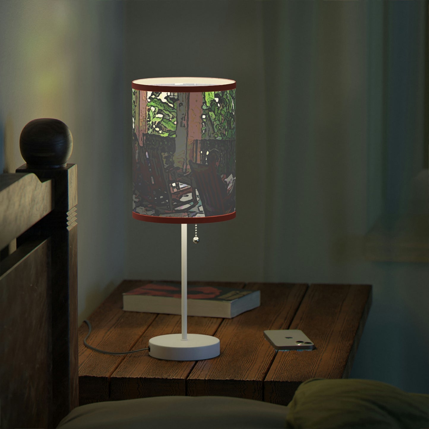 Lamp on a Stand, US|CA plug ...Lanai & Rocking Chairs At: 'The Pink Palace' ... The Royal Hawai'ian ... Honolulu, HI ... '27Oct2014' ... Original Works ...