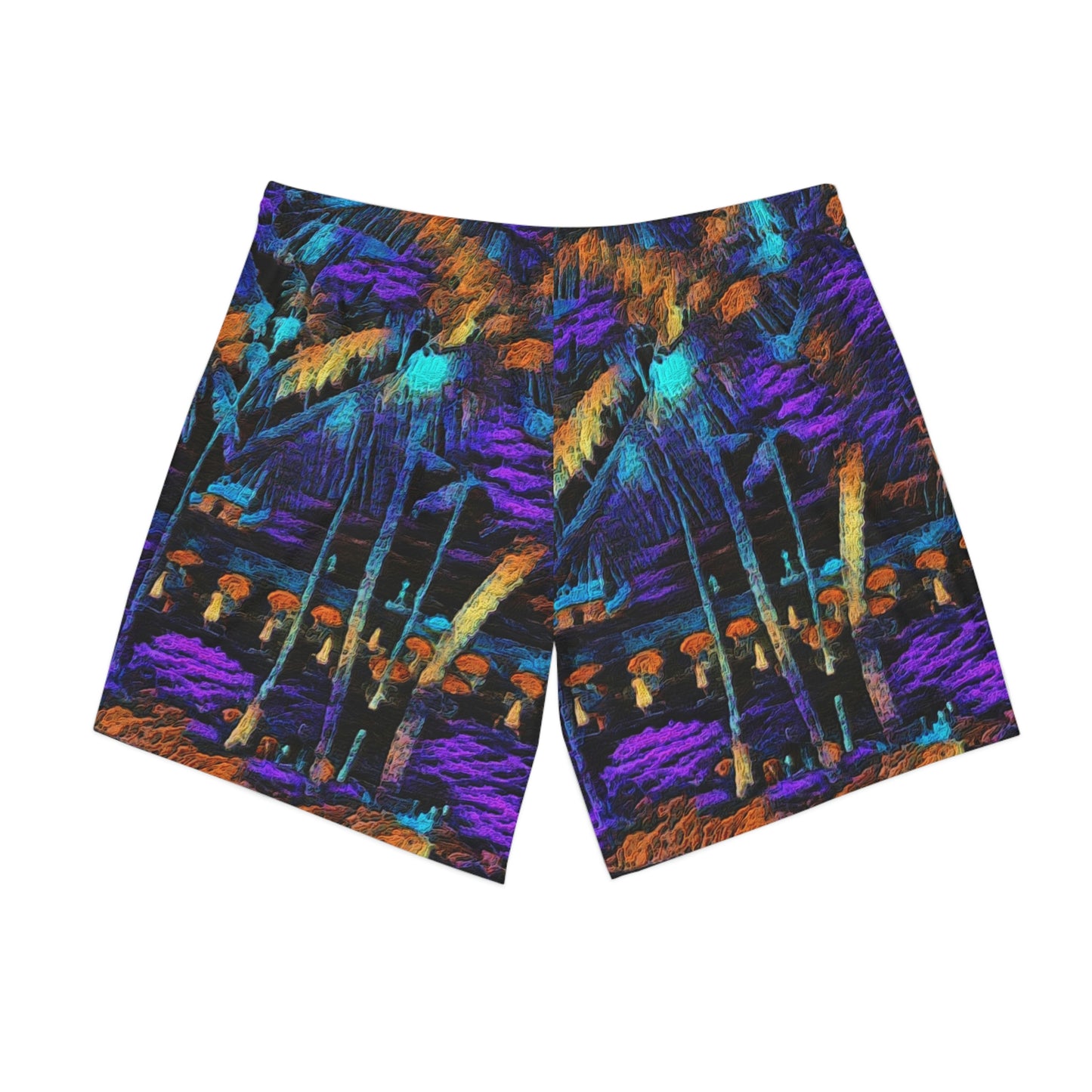 Men's Elastic Beach Shorts (AOP) ... "The Royal Hawai'ian: Waikiki Beach_Beach" ... Honolulu, HI ... October 2014 (Halloween) ... Original Works ...