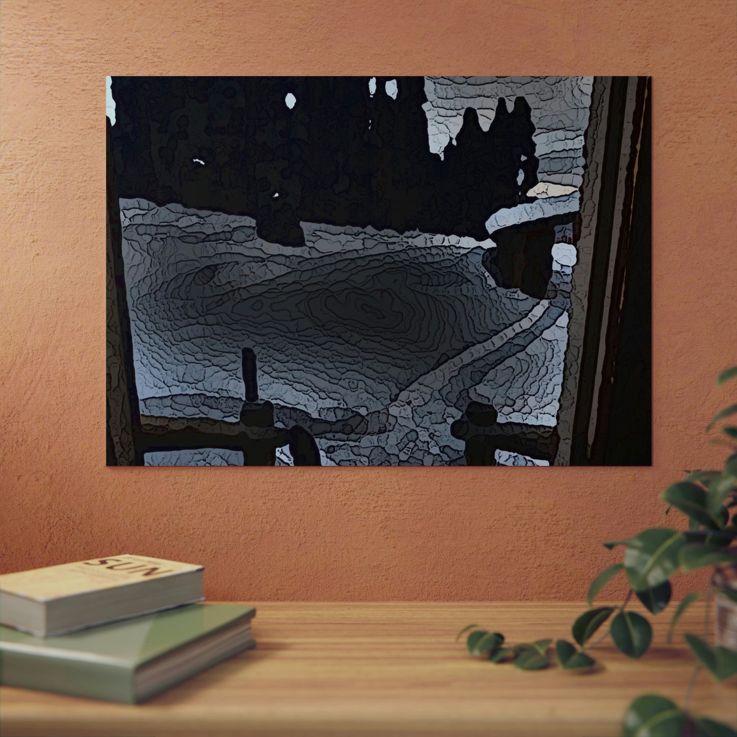 Aluminum Composite Panels ... "It's Warm Inside & Very Cold Outside" ... Duty Calls ... Winter-Cabin-Scene: December 2022 ... Original Works ...