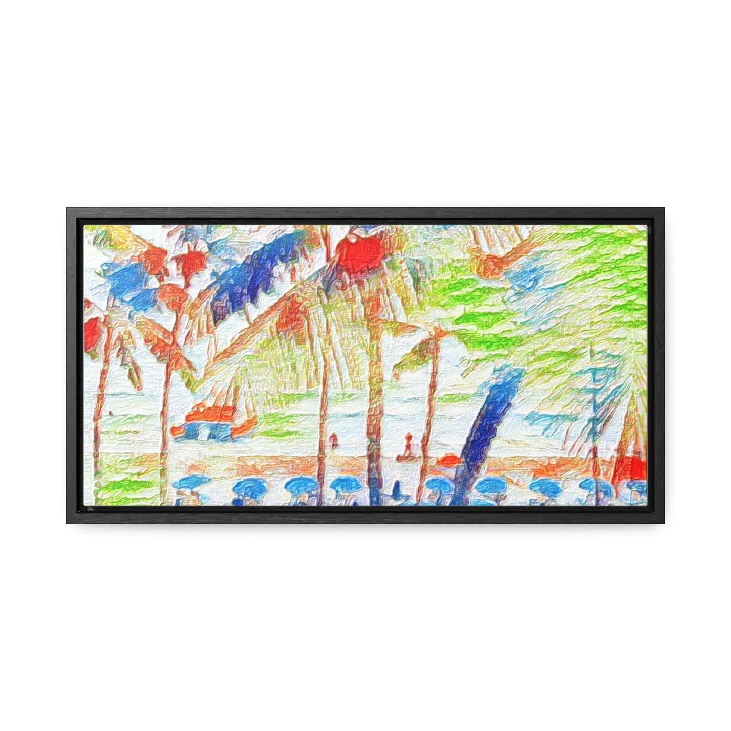 Gallery Canvas Wraps, Horizontal Frame ... "The Royal Hawai'ian: Waikiki Beach_Beach" ... Honolulu, HI ... Ocotber 2014 (Halloween) ... Original Works ...
