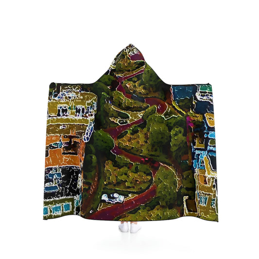Hooded Blanket ... A Crazy Street ... 'Eight Winding Curve-Switchbacks' ... "Lombard Street, San Francisco, CA' ... Family Archives: 1970's ... Original Works ...
