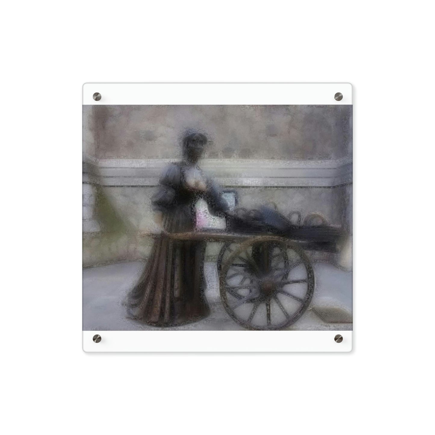 Acrylic Wall Art Panels ... Dublin's "Molly Malone Along Grafton Street" ... Cryin' Cockels & Muscles Alive-Alive-Oh ... Circa 2003 ... Original Works ...