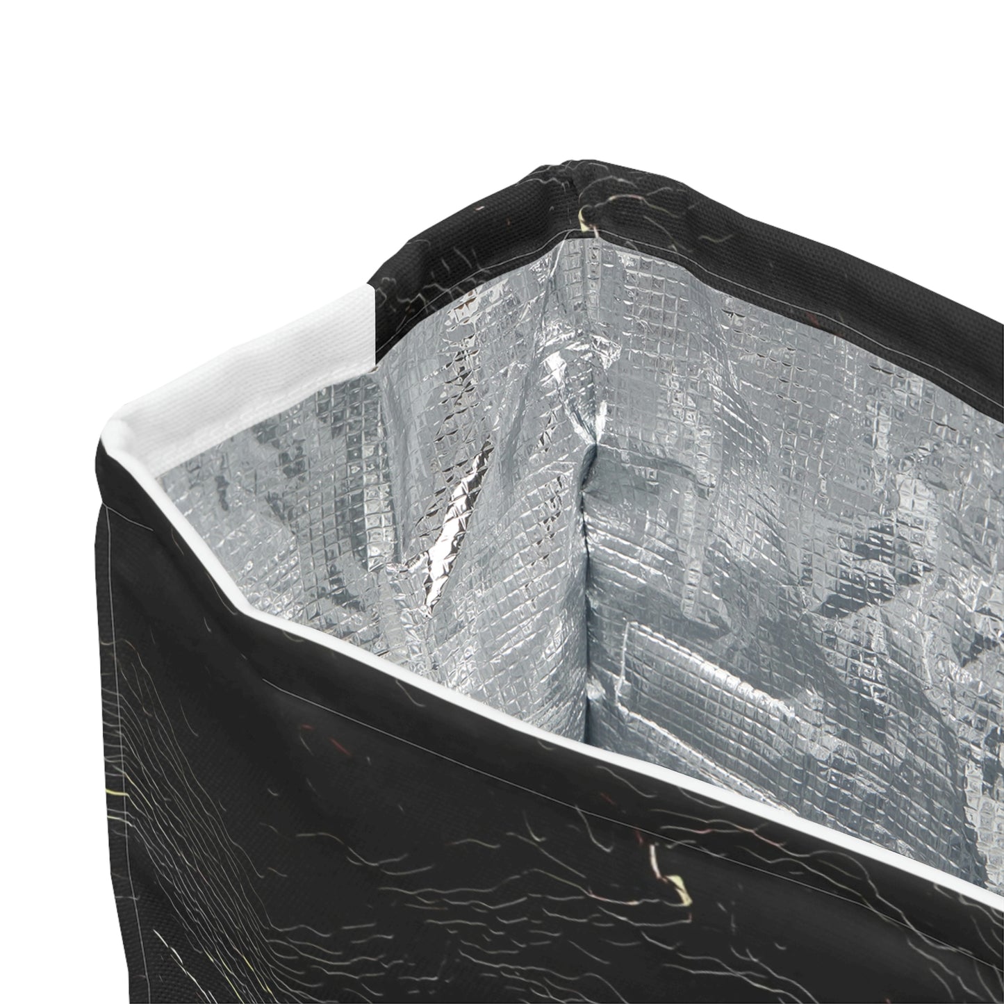 Polyester Lunch Bag ... "Snow Vehicle In Snow Storm At-Rest" ... Circa 12Mar23 ... Central Idaho ... 18-Hours Rendering Time: Original Works ...