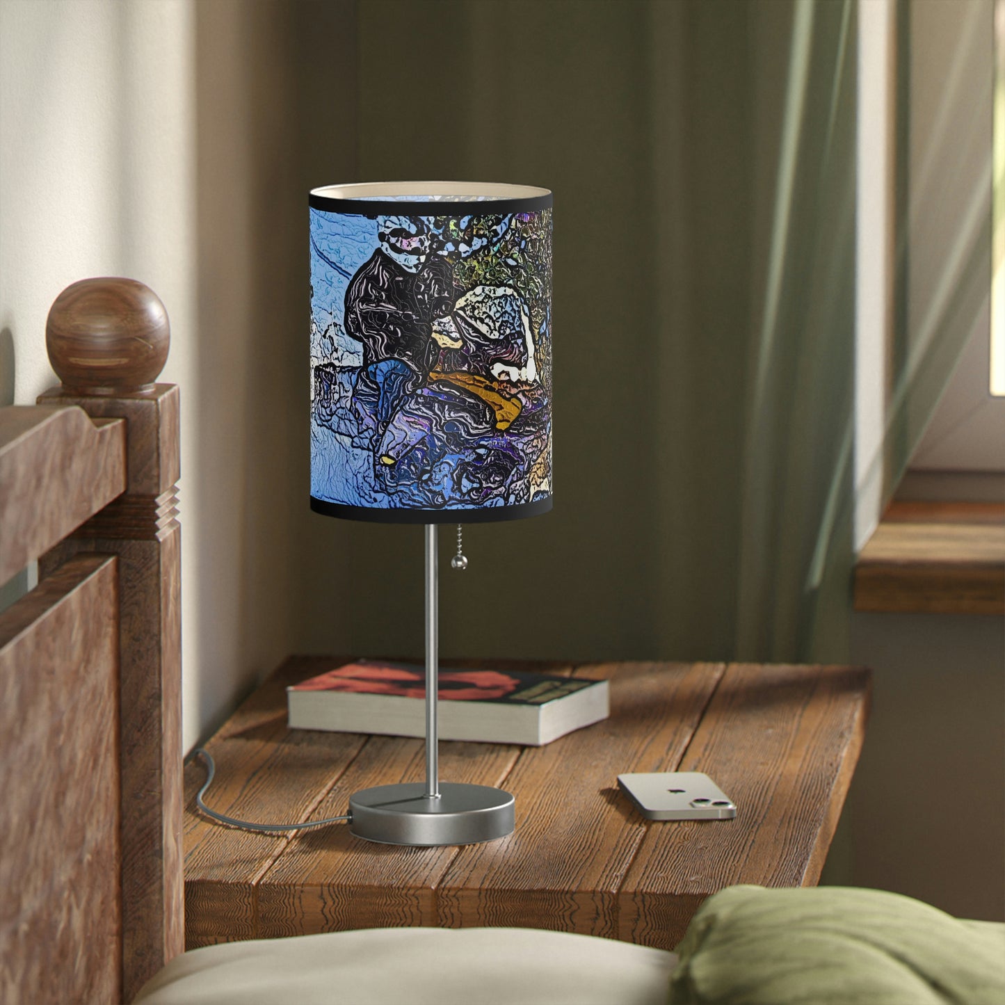 Lamp on a Stand, US|CA plug ... Blasting Through-The-Powder ... 'Central Idaho Mounains ... ' 2Dec22 ...