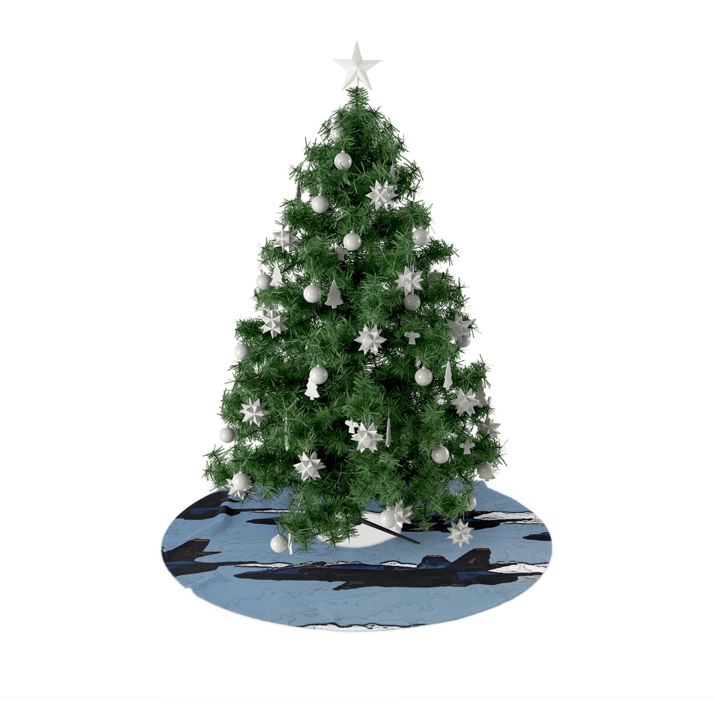 Christmas Tree Skirts ... Seattle Seafair ..."Blue Angels Run Over Lake Washington" ... Circa Mid 1980's ... Dr FJ Holt ... Original Works ...