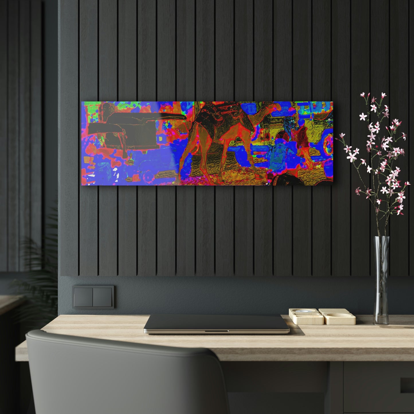 Acrylic Prints ... "Truckin'-Up-To-Buffalo ... 'Oops - Wrong Country' ... Truckin'-Up-To-New Delll -'E' ... " ... (Delhi, India) ... 5July2007. Original Works ...