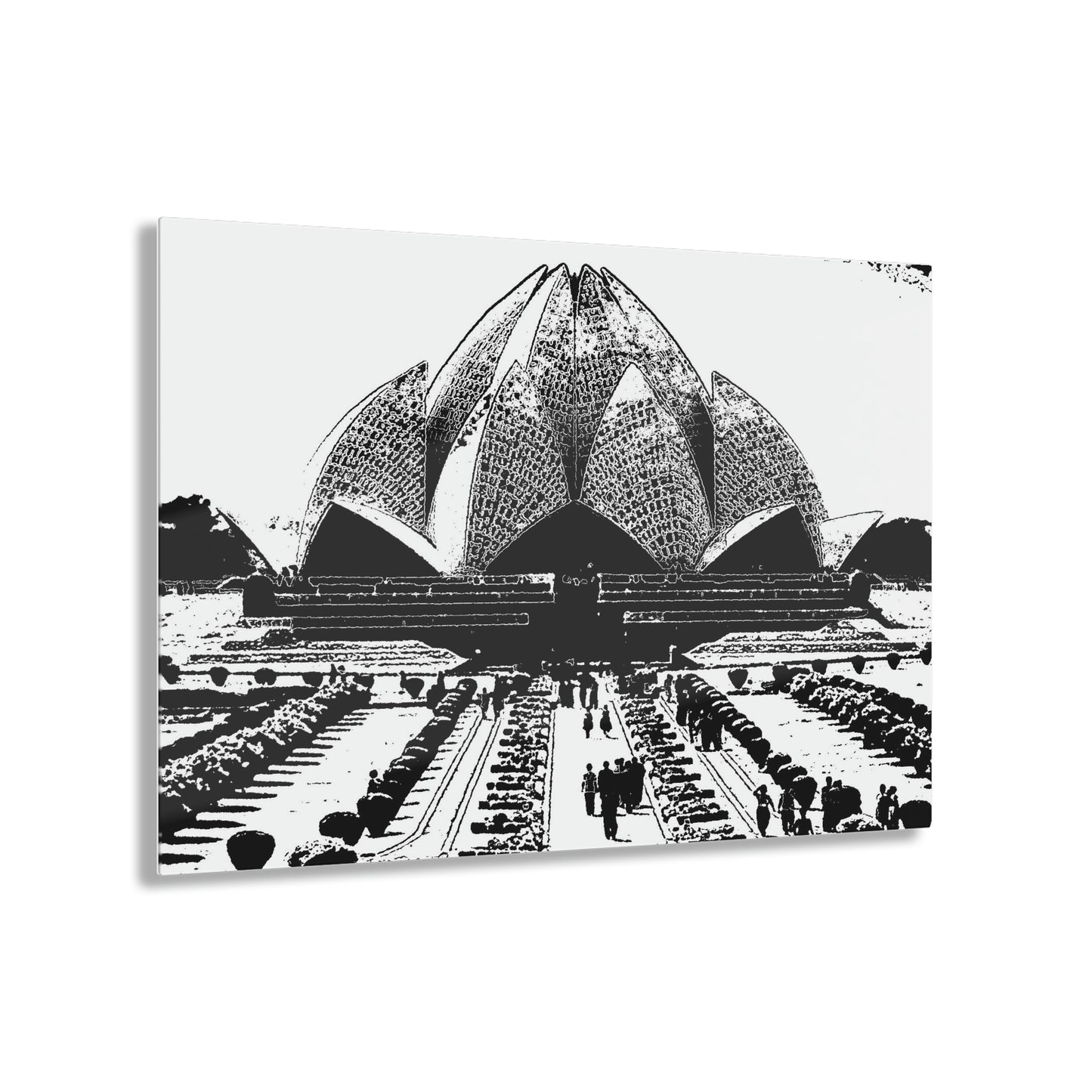 Acrylic Prints ... 'Bahai'i House-Of-Worship' ... "Lotus Temple: Delhi, India, 2008" ... Original Works ...