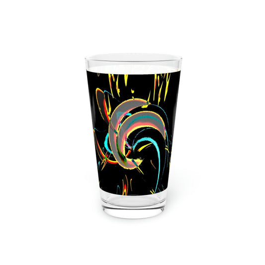 Pint Glass, 16oz ... "Waning Moon" ... Central Idaho ... October 2022 ... Rendering Time: 22 Hours ... Original Works ...