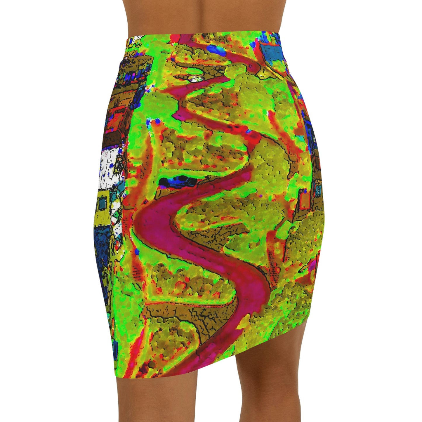 Women's Mini Skirt ... A Crazy Street ... 'Eight Winding Curve-Switchbacks' ... "Lombard Street, San Francisco, CA' ... Family Archives: 1970's ... Original Works ...