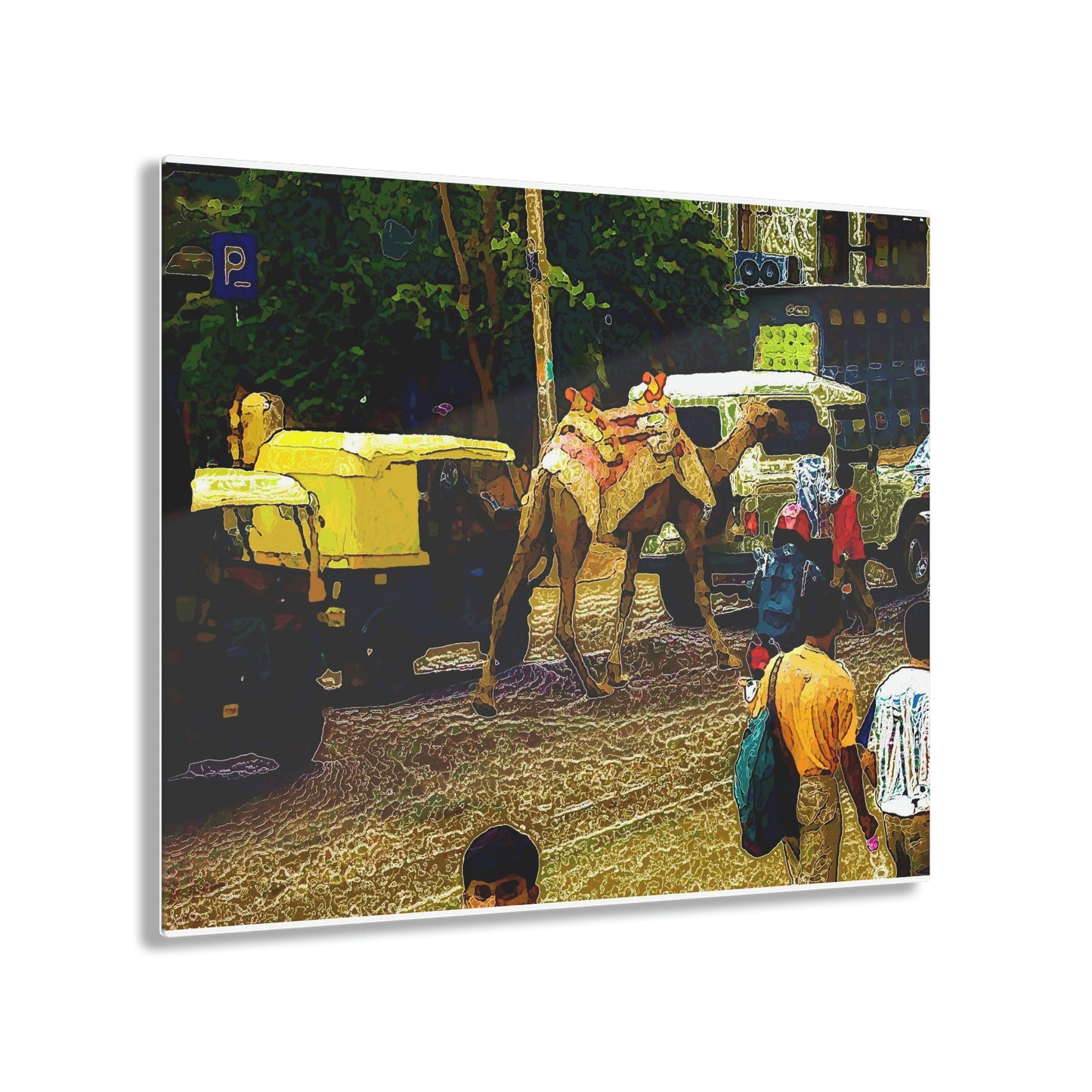 Acrylic Prints ... "Truckin'-Up-To-Buffalo ... 'Oops - Wrong Country' ... Truckin'-Up-To-New Delll -'E' ... " ... (Delhi, India) ... 5July2007. Original Works ...