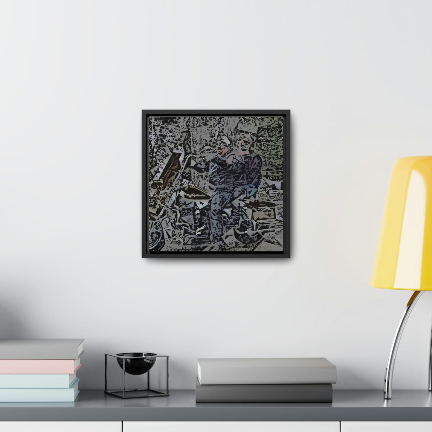 Gallery Canvas Wraps, Square Frame ... The Open Road Beckons ... "Harley 'D' Yearnings ..."  Original Works ...