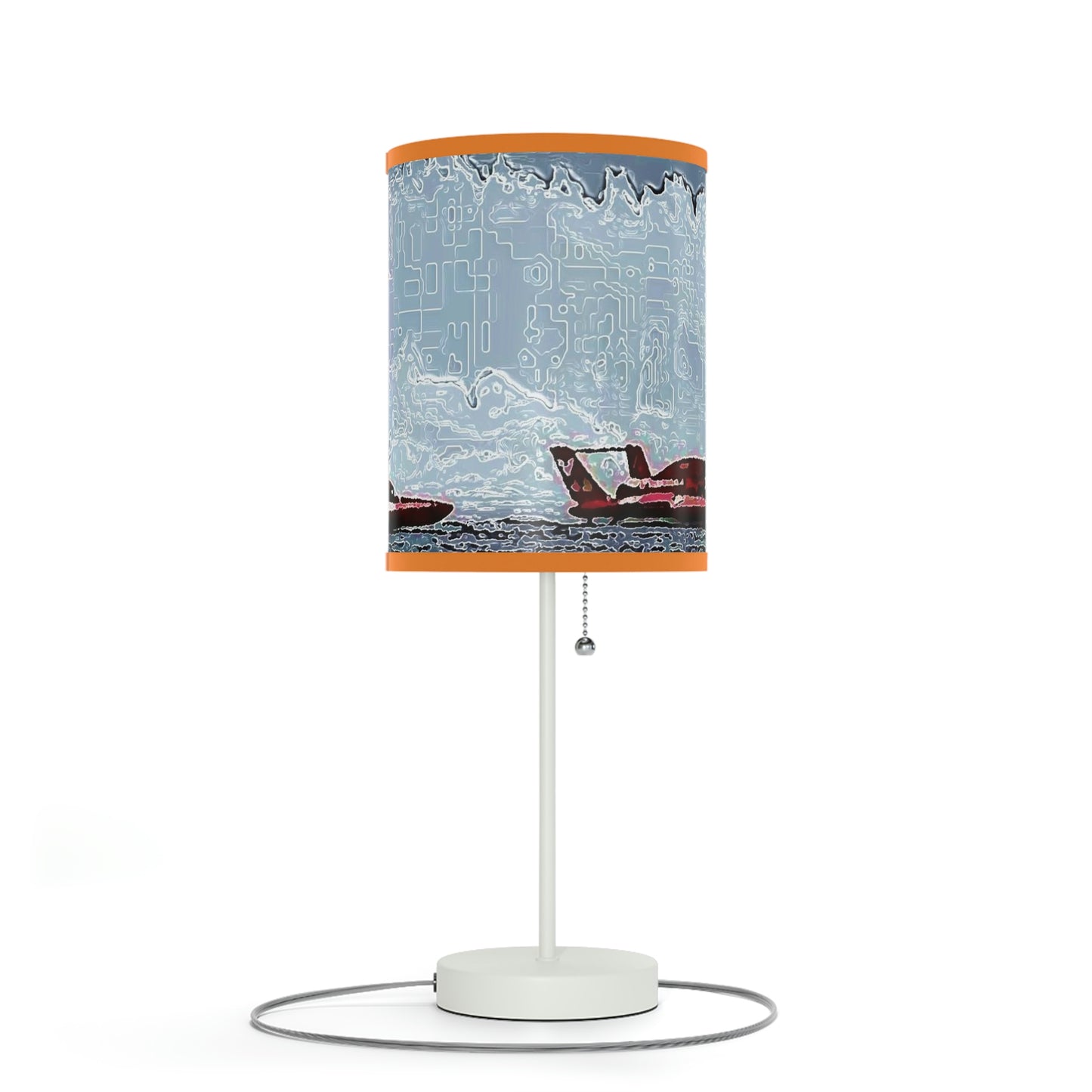 Lamp on a Stand, US|CA plug ... Seattle Columbia Cup On Lake Washington ... "Dave Wilcox Heads For The Win" ... Associate Gift-Photo ... Original Works ...