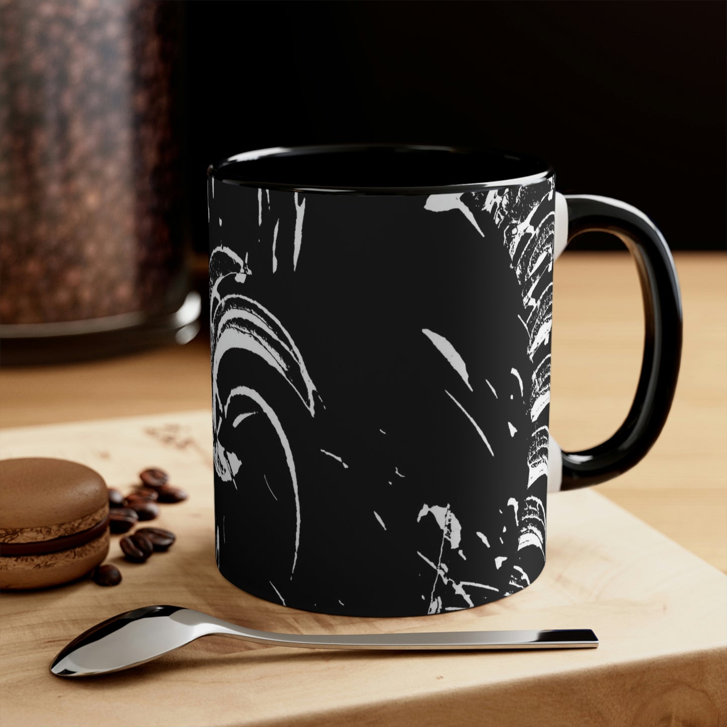 Accent Coffee Mug, 11oz ... "Waning Moon" ... Central Idaho ... October 2022 ... Rendering Time: 22 Hours ... Original Works ...