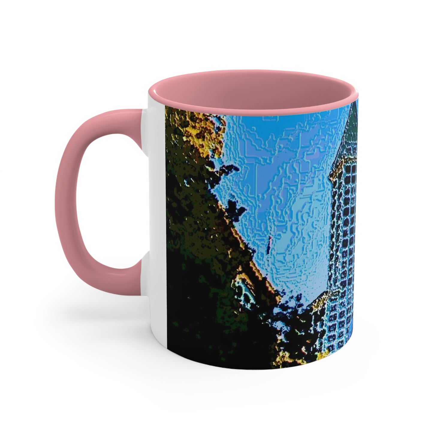 Accent Coffee Mug, 11oz ...  Pioneer Square & Smith Tower ... 'That World Famous View' ... Colleague Supplied Photo ... Original Works ...
