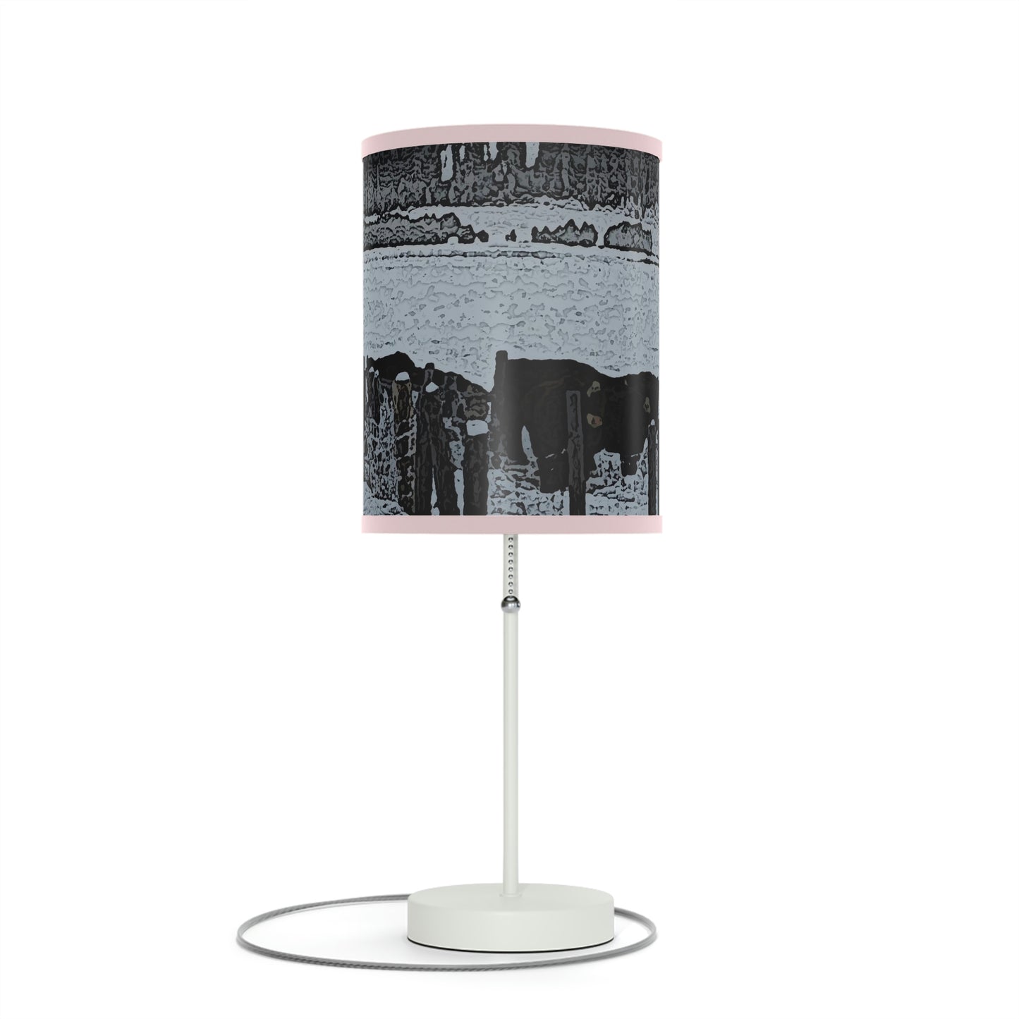 Lamp on a Stand, US|CA plug ... A Quiet Morning ... "Along The Red River & Nature Preserve Plateau" ... Jan23 ... Original Works ...