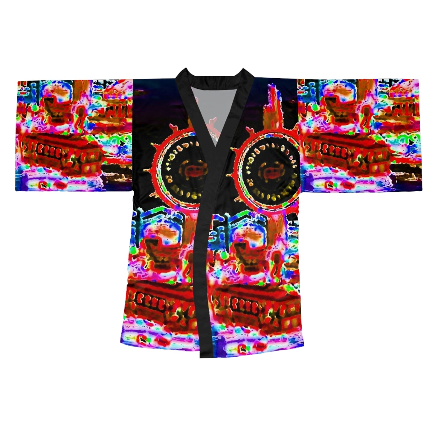 Long Sleeve Kimono Robe ... "No.9 Fishermen's Grotto - Fishermen's Wharf, SF, California" ... Family Archives: 1970's ... Original Works ...