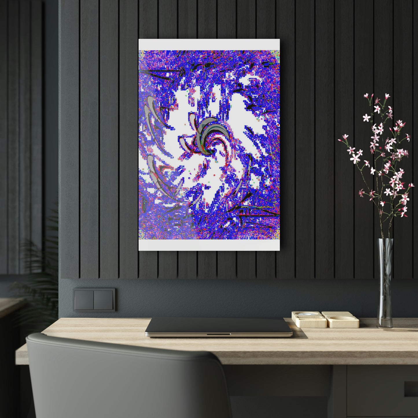 Acrylic Prints ... "Waning Moon" ... Central Idaho ... October 2022 ... Rendering Time: 22 Hours ... Original Works ...