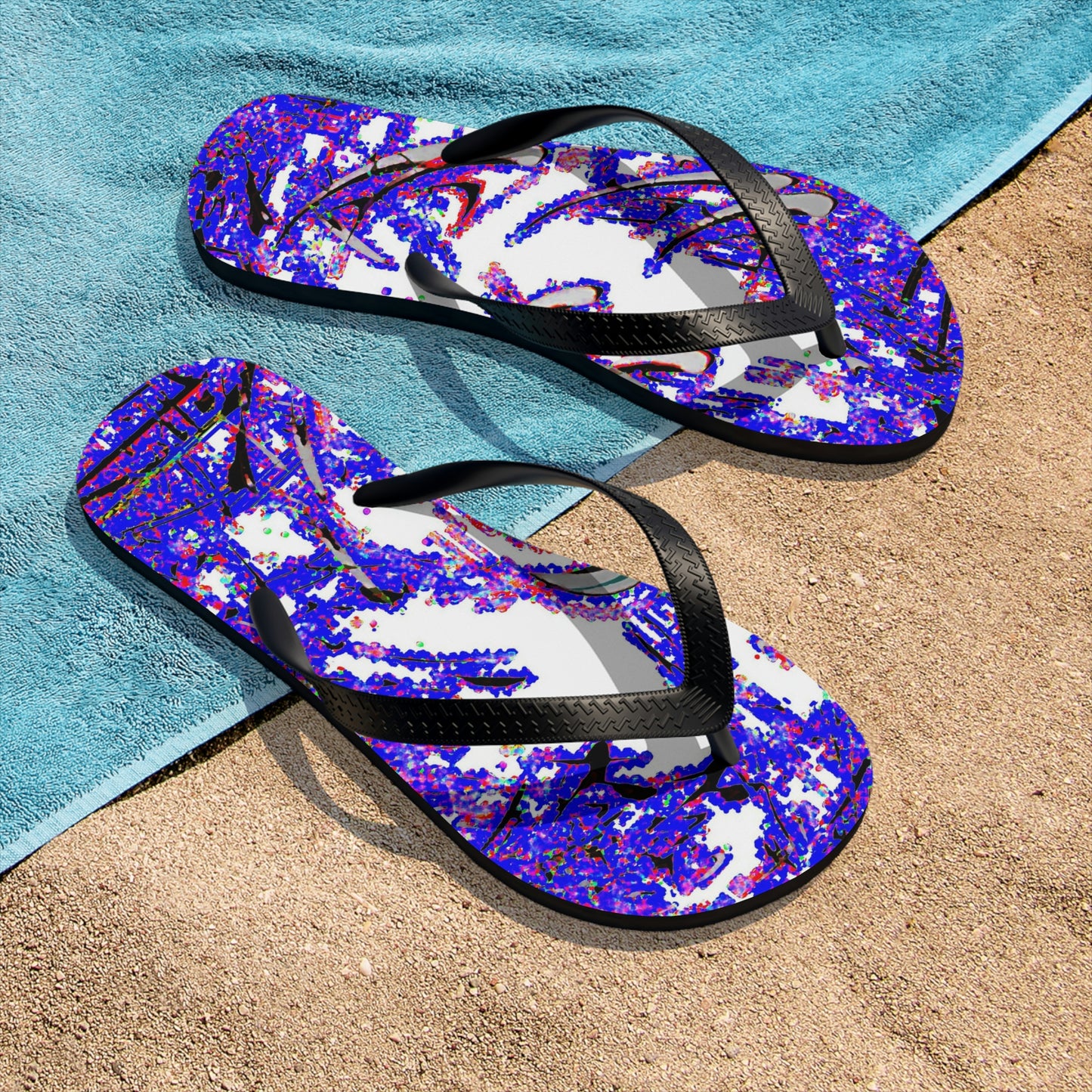 Unisex Flip-Flops ... "Waning Moon" ... Central Idaho ... October 2022 ... Rendering Time: 22 Hours ... Original Works ...
